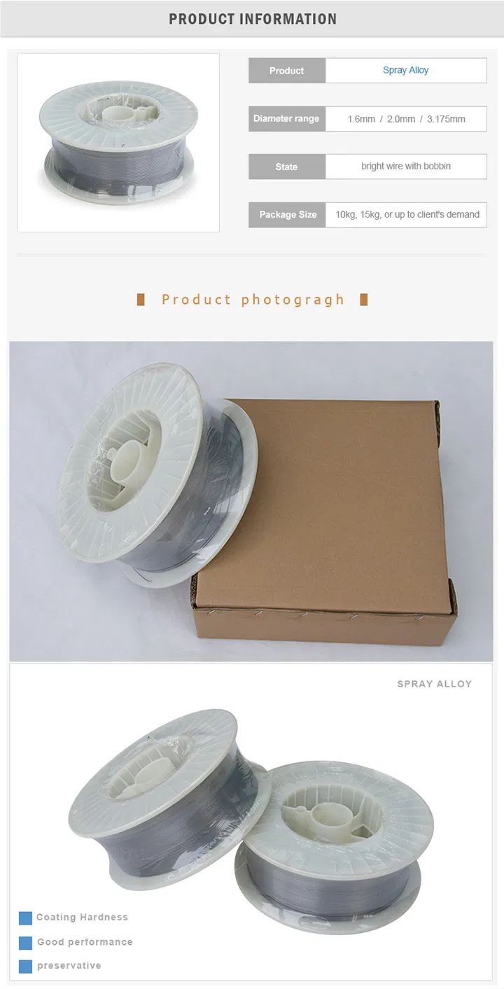 Tankii Inconel 625 ERNiCrMo-3 Thermal Spray Wire Nikkellegering 1,6 mm 0