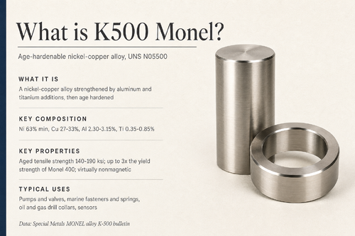 Latest company news about Wat is K500 Monel?
